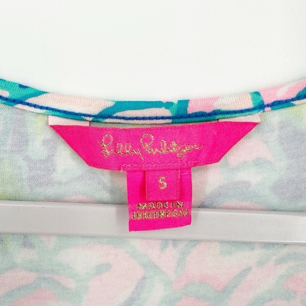 Lilly Pulitzer Paulina Jumpsuit In Full Bloom Aqua Blue Cottagecore Floral S - Picture 5 of 7